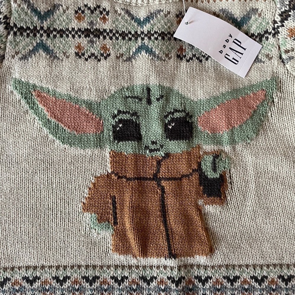 Star Wars baby Yoda Xmas sweater - Picture 2 of 5